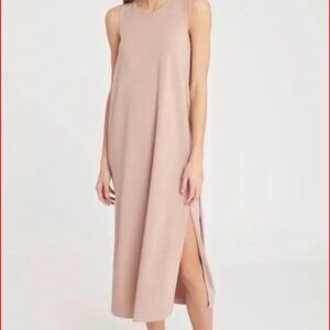 EUC. Cuyana Drape Back Dress (Blush) - Large